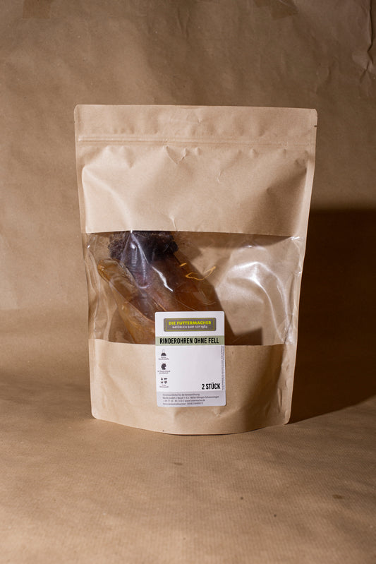 Beutel Rinderohr mit Muschel ohne Fell 2 Stk.