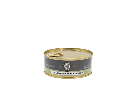 Dose Katzen Menü // Hähnchen und Kaninchen 200g