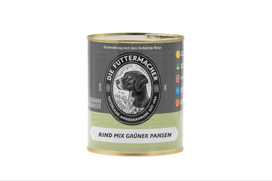 Dose Rind mit grünem Pansen